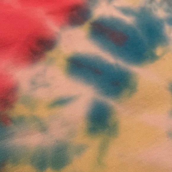 Womens Tie Dye Cropped Shirt - Picture 3 of 6